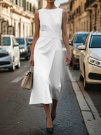 Sleeveless Midi Dress - The Nicole - Tayan Dress Co.