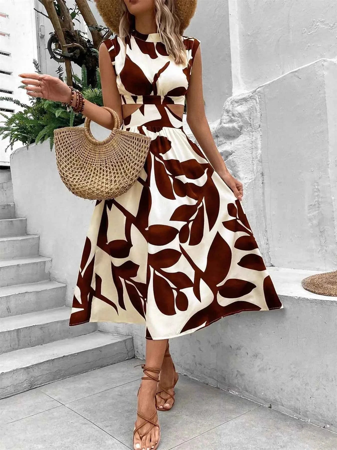Printed Sleeveless Dress