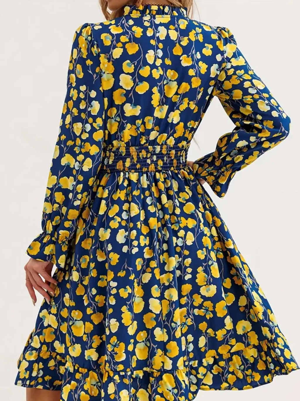 Long Sleeve Ruffle Dress - The Nicole - Tayan Dress Co.