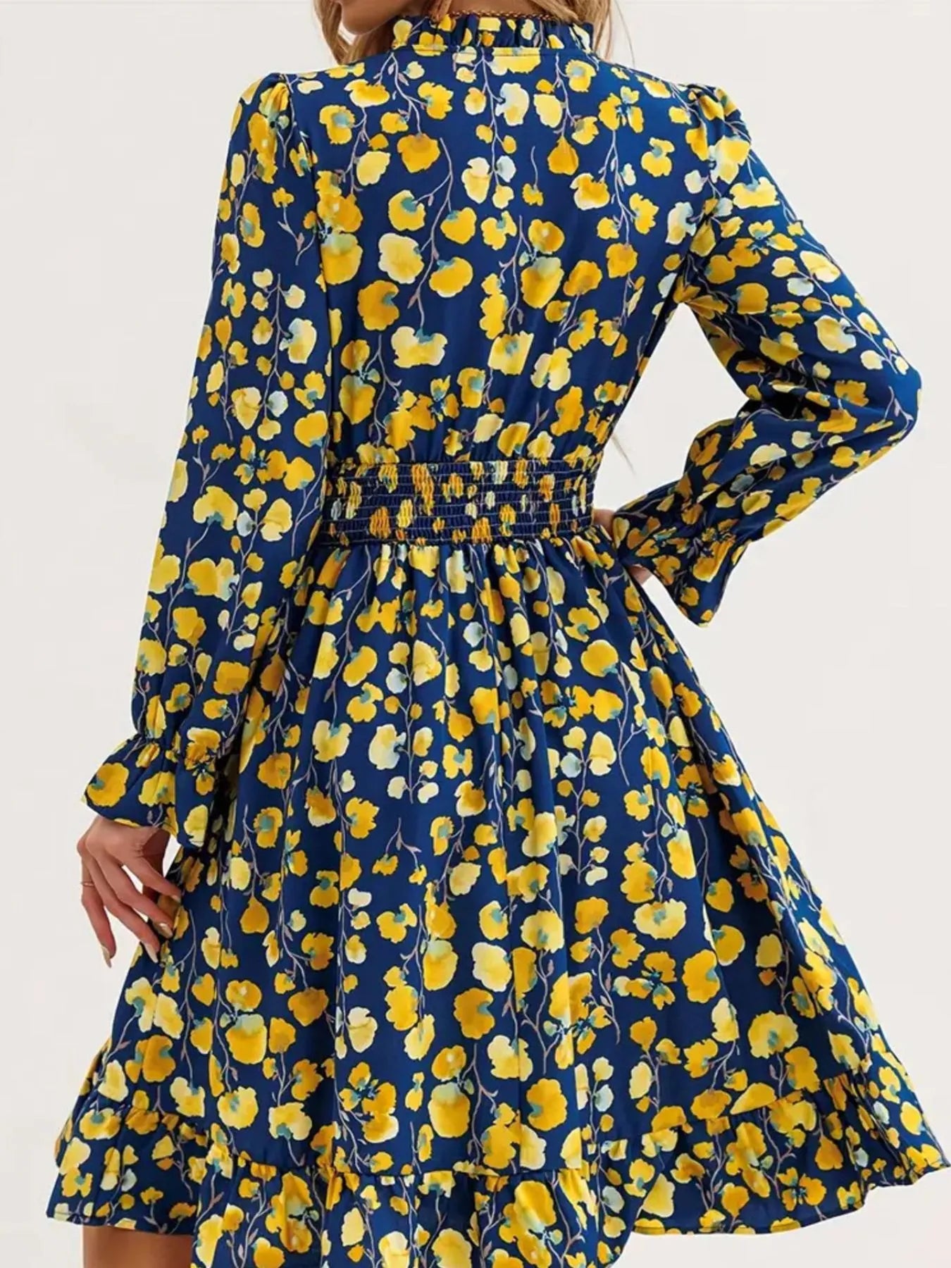 Long Sleeve Ruffle Dress - The Nicole - Tayan Dress Co.