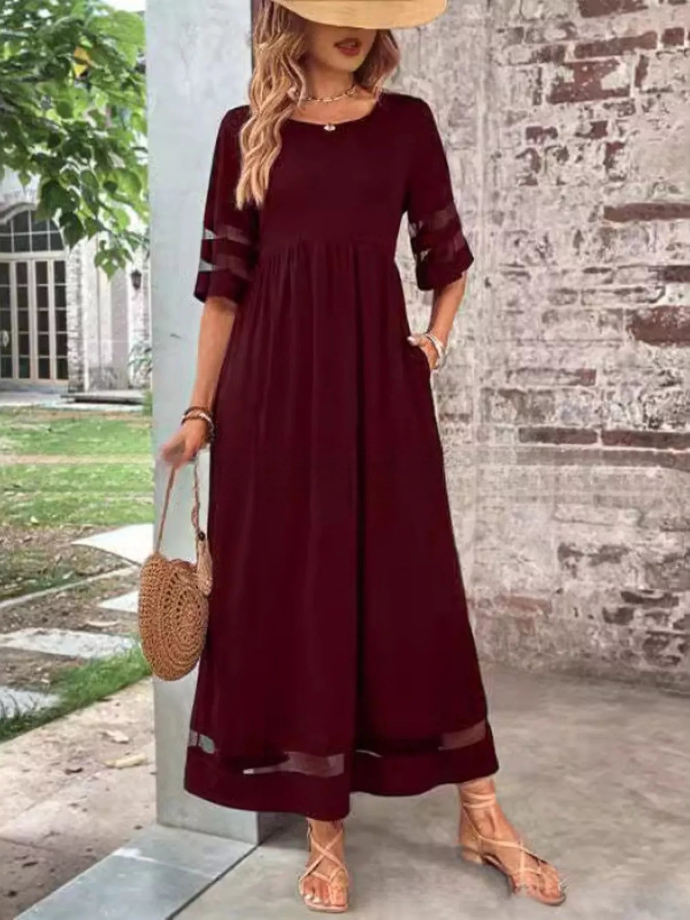 Half Sleeve Dress - The Nicole - Tayan Dress Co.