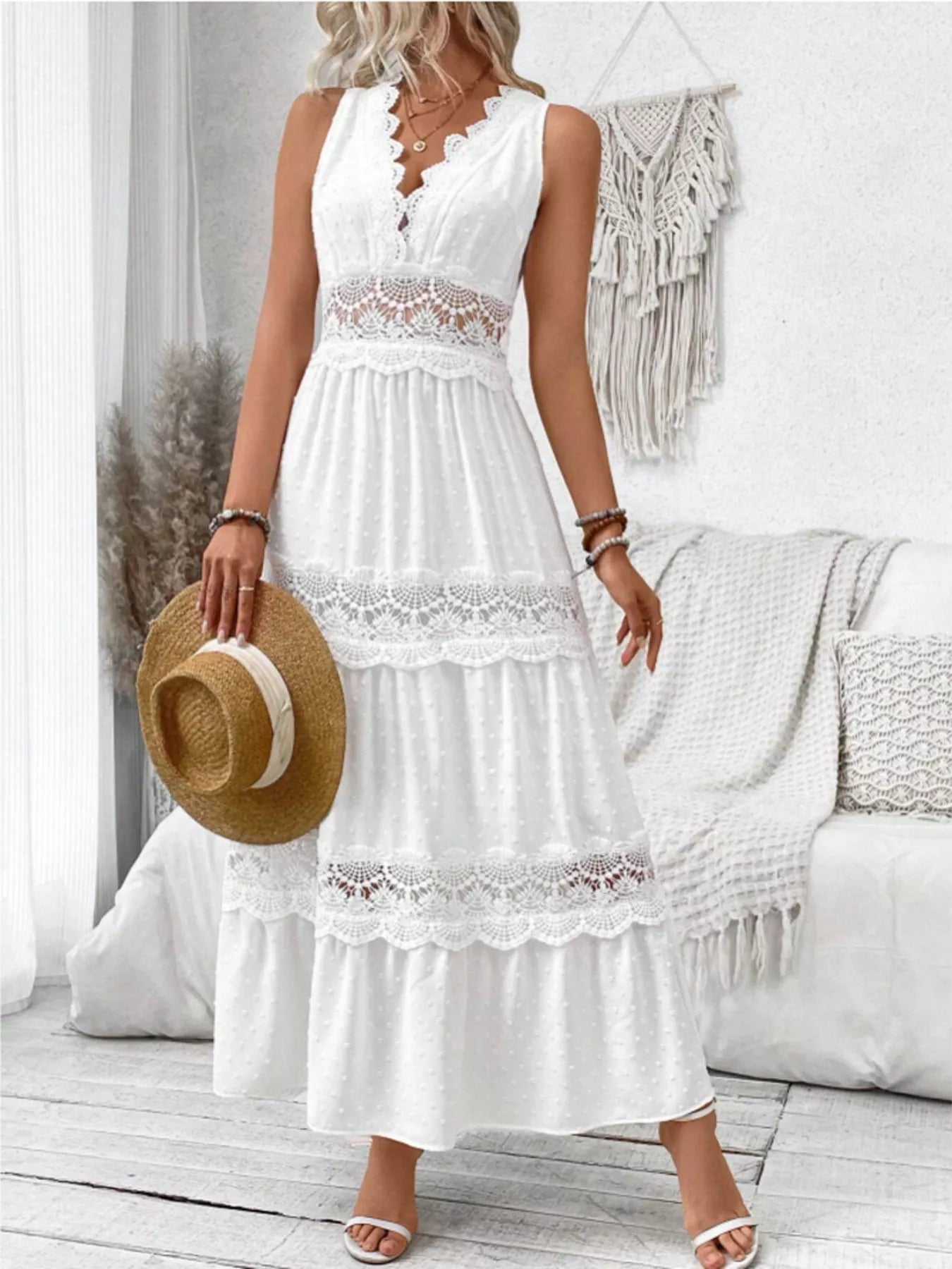 Sleeveless Tiered Dress - The Nicole - Tayan Dress Co.