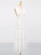 V - Neck Sleeveless Maxi Dress - The Nicole - Tayan Dress Co.