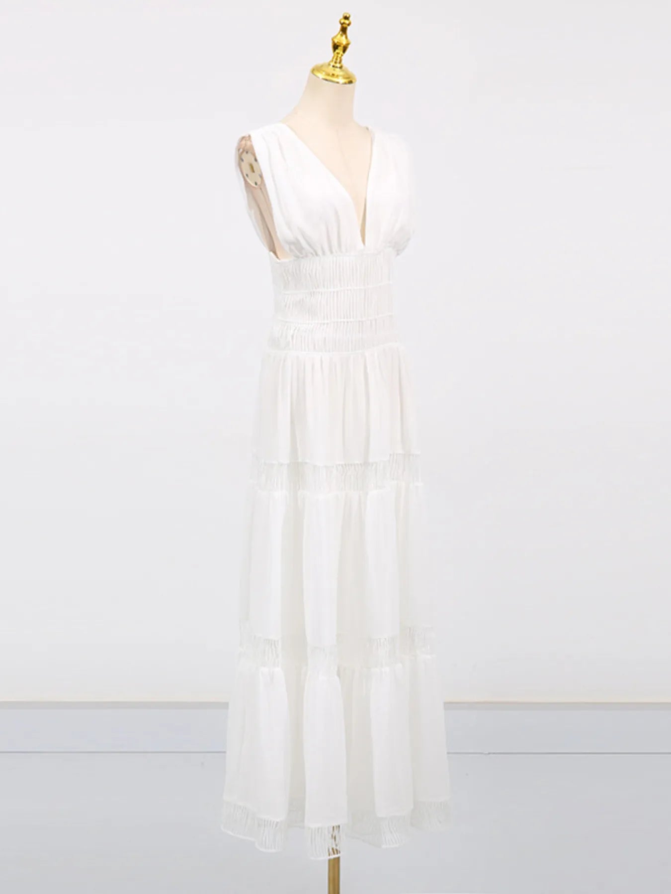 V - Neck Sleeveless Maxi Dress - The Nicole - Tayan Dress Co.