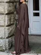 Maxi Dress with Sleeves - The Nicole - Tayan Dress Co.