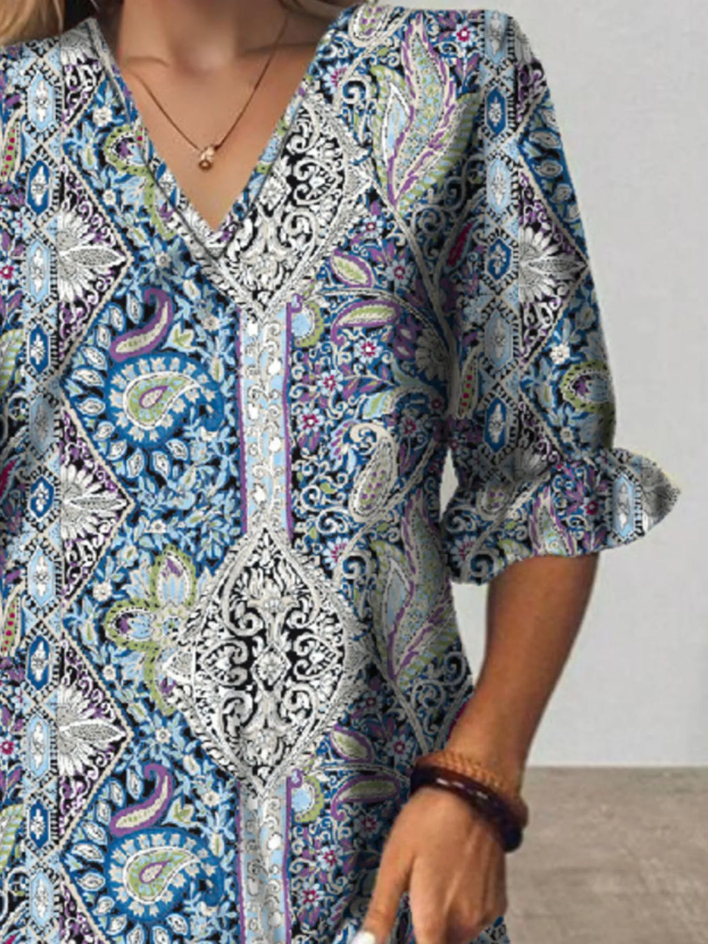 V - Neck Midi Dress - The Nicole - Tayan Dress Co.