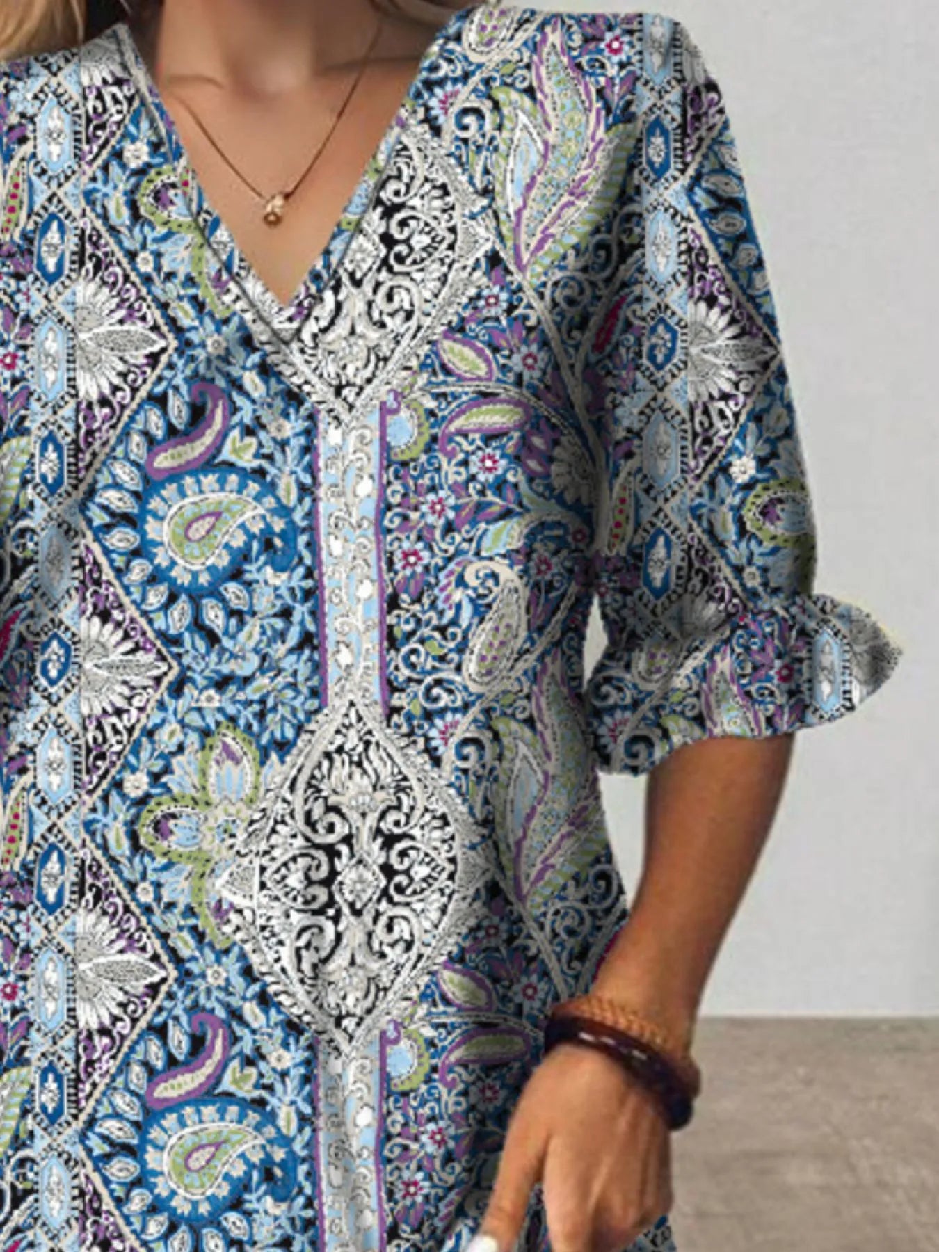 V - Neck Midi Dress - The Nicole - Tayan Dress Co.