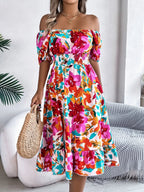 Short Sleeve Midi Dress - The Nicole - Tayan Dress Co.