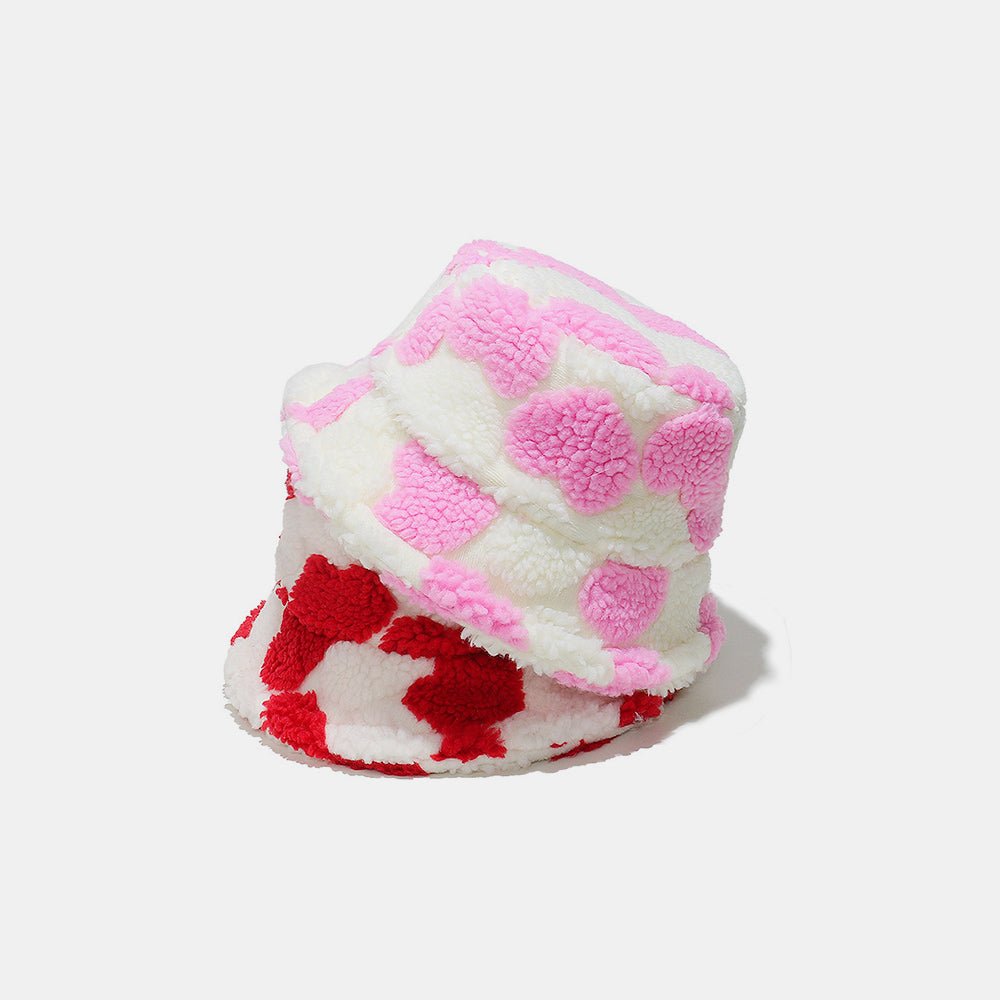 Heart Accent Contrast Bucket Hat - TNT Dress Co.