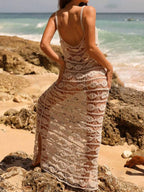 Knit Maxi Cover Up Dress - The Nicole - Tayan Dress Co.