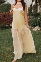 Adjustable Strap Maxi Cami Dress with Scarf - TNT Dress Co.