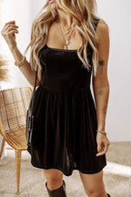 Wide Strap Mini Dress with Pockets - TNT Dress Co.
