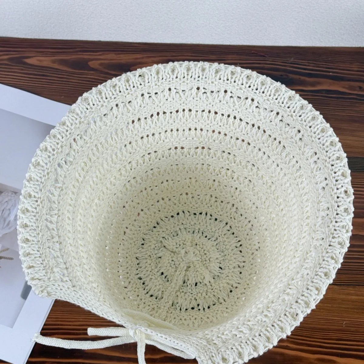 Crochet Hat with Drawstring - The Nicole - Tayan Dress Co.