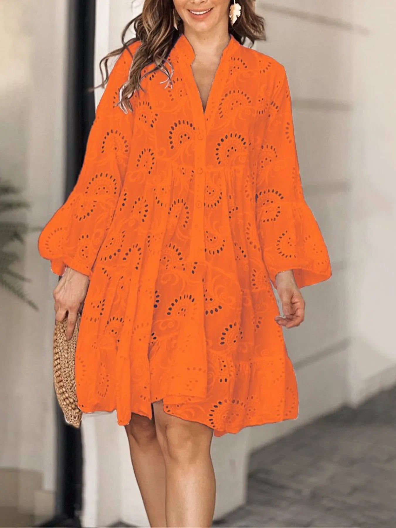 Ruffled Hem Dress - The Nicole - Tayan Dress Co.