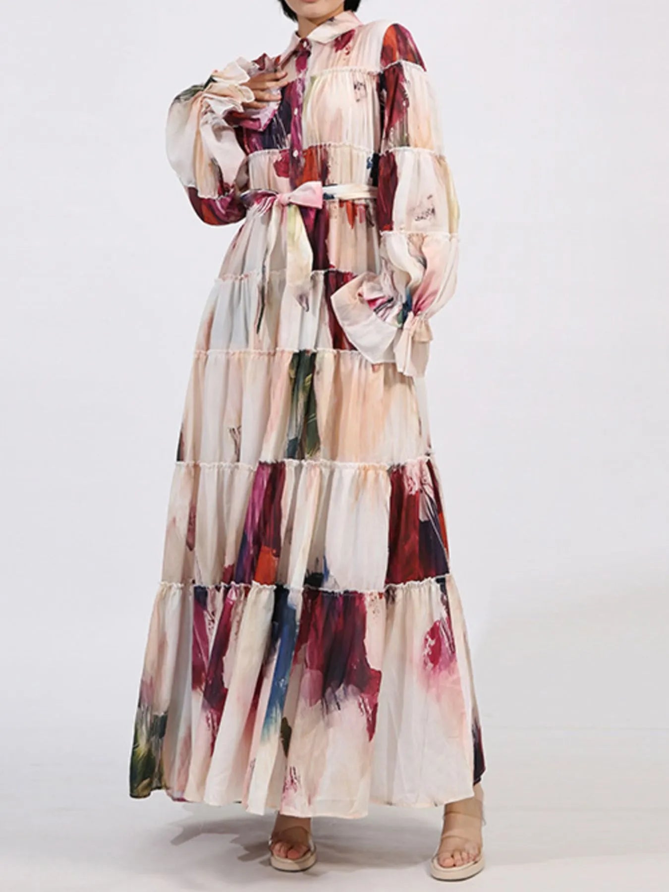 Tie Waist Maxi Dress - The Nicole - Tayan Dress Co.