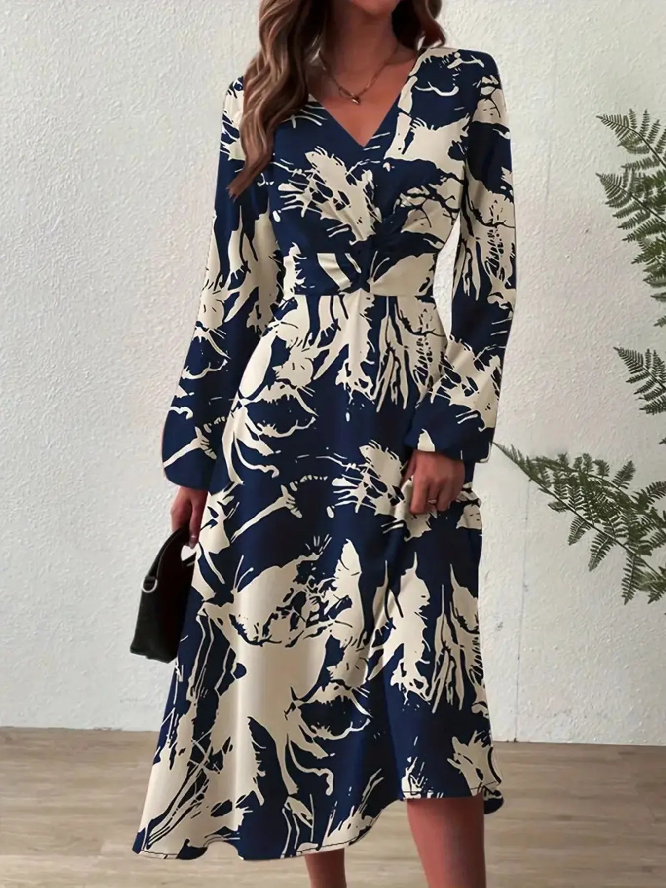 Long Sleeve Midi Dress - The Nicole - Tayan Dress Co.