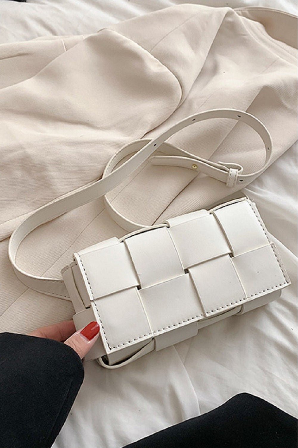 Zenana Vegan Leather Woven Crossbody Bag - TNT Dress Co.