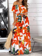 Off Shoulder Maxi Dress - The Nicole - Tayan Dress Co.