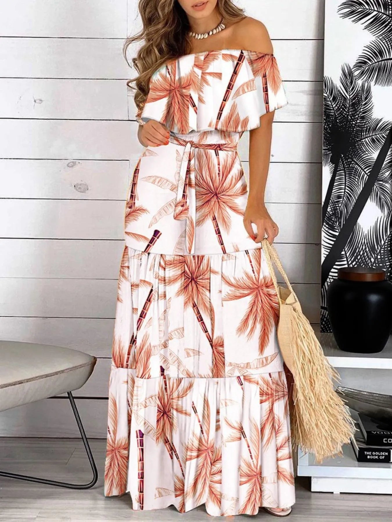 Off Shoulder Maxi Dress - The Nicole - Tayan Dress Co.