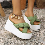 Platform Wedge Sandals - The Nicole - Tayan Dress Co.