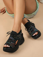 Platform Wedge Sandals - The Nicole - Tayan Dress Co.