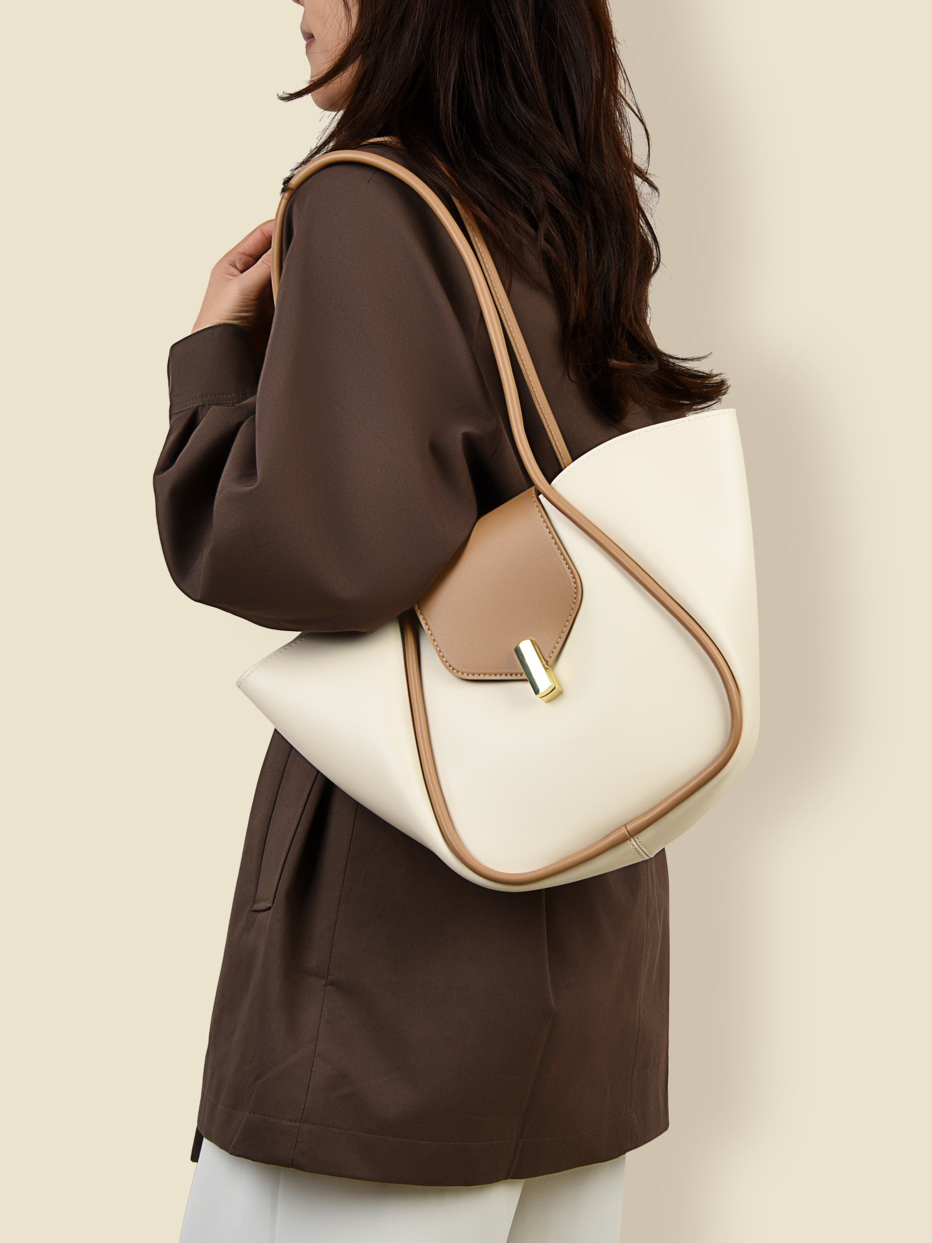 PU Leather Shoulder Bag with Detachable Pouch - TNT Dress Co.