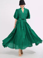 Mid Sleeve Maxi Dress - The Nicole - Tayan Dress Co.
