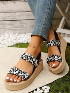 Open Toe Wedge Sandals - The Nicole - Tayan Dress Co.