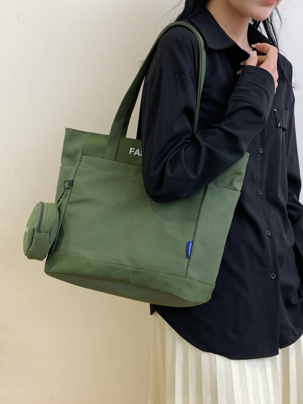 Canvas Tote Bag with Pouch - TNT Dress Co.