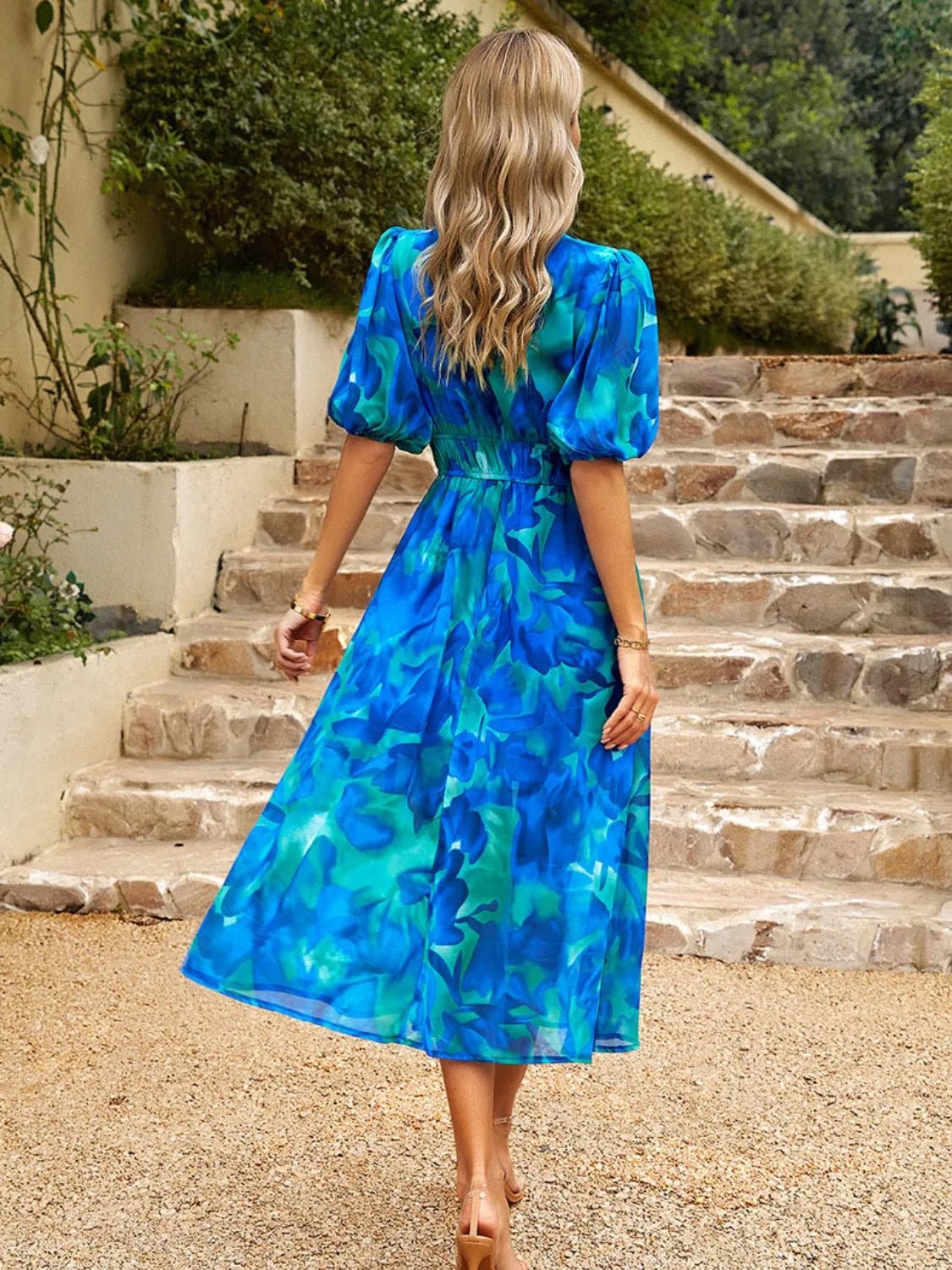 Printed Midi Dress - The Nicole - Tayan Dress Co.