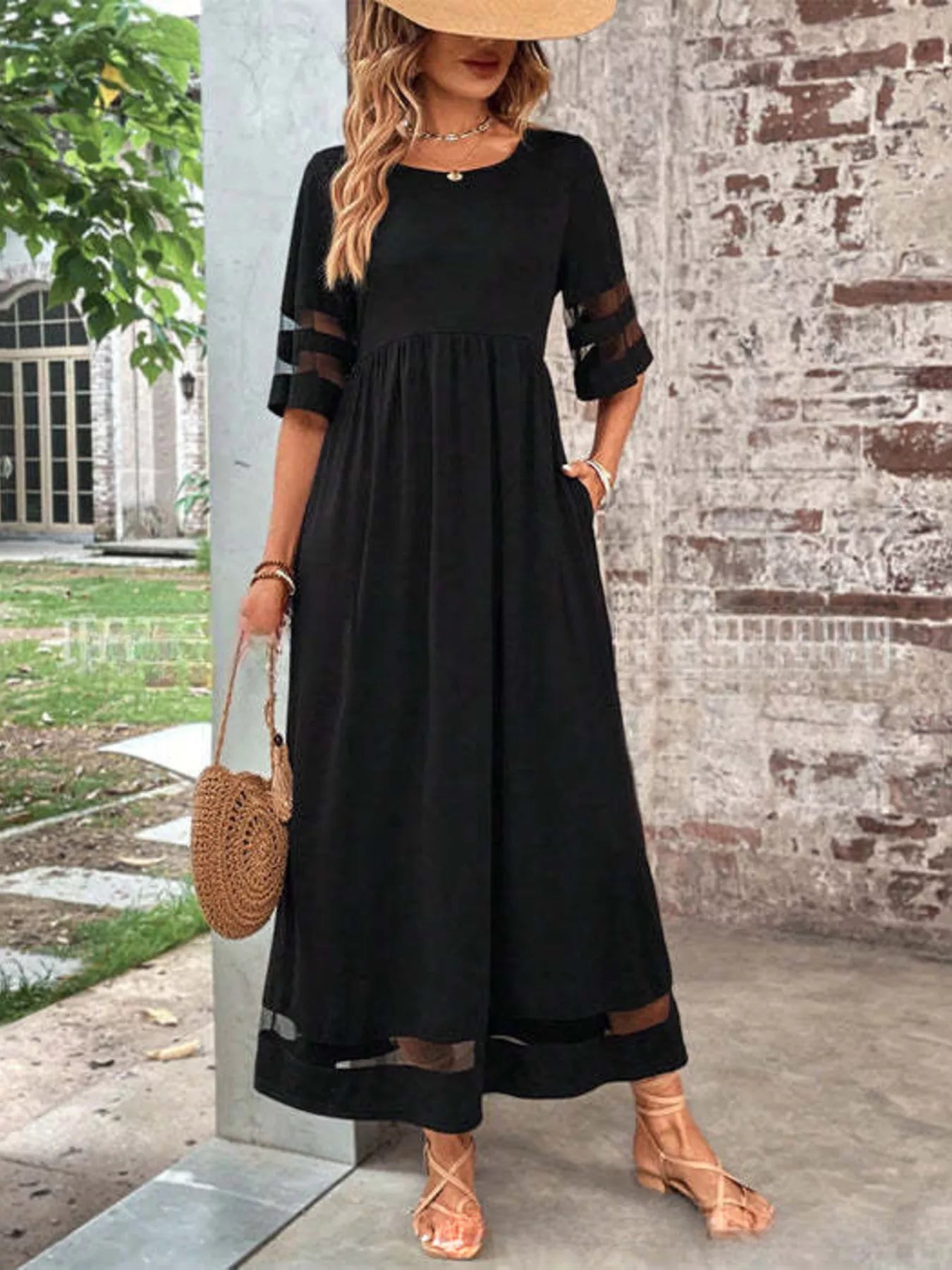 Half Sleeve Dress - The Nicole - Tayan Dress Co.