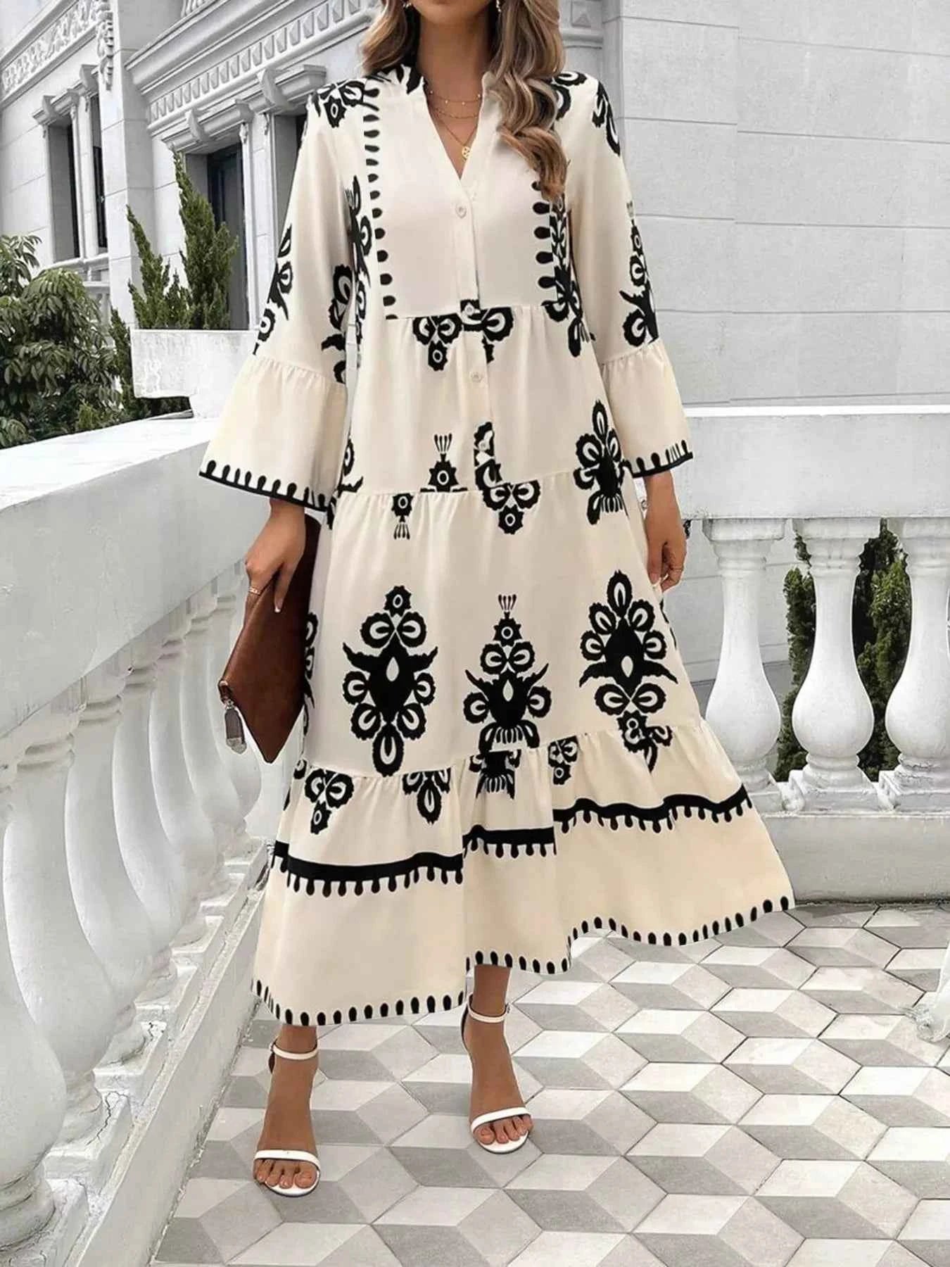 Tiered Midi Dress