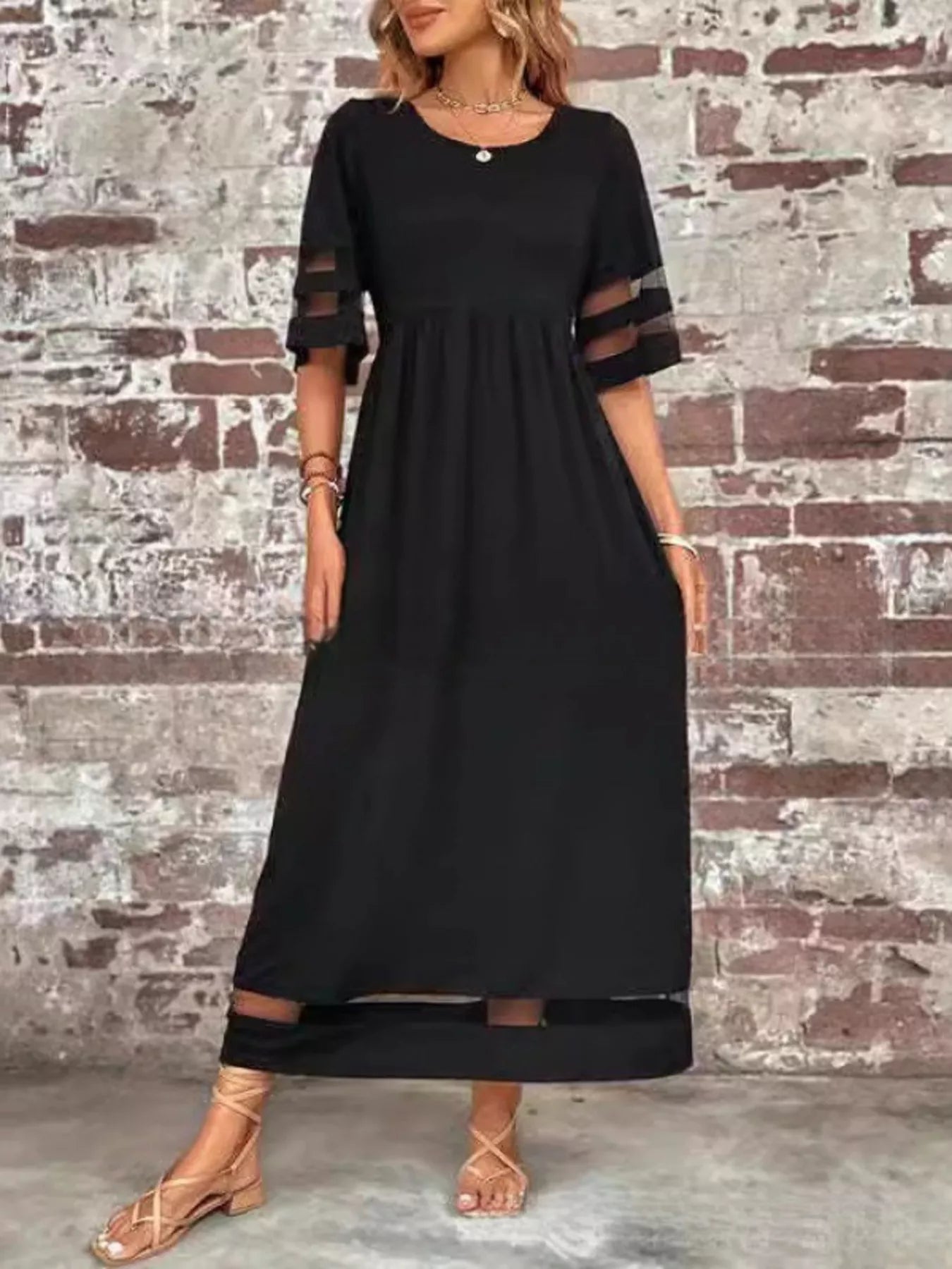 Half Sleeve Dress - The Nicole - Tayan Dress Co.