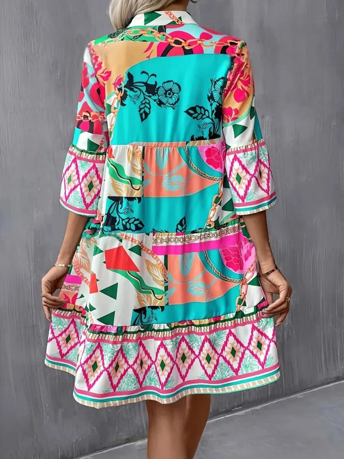 Mid Sleeve Dress - The Nicole - Tayan Dress Co.