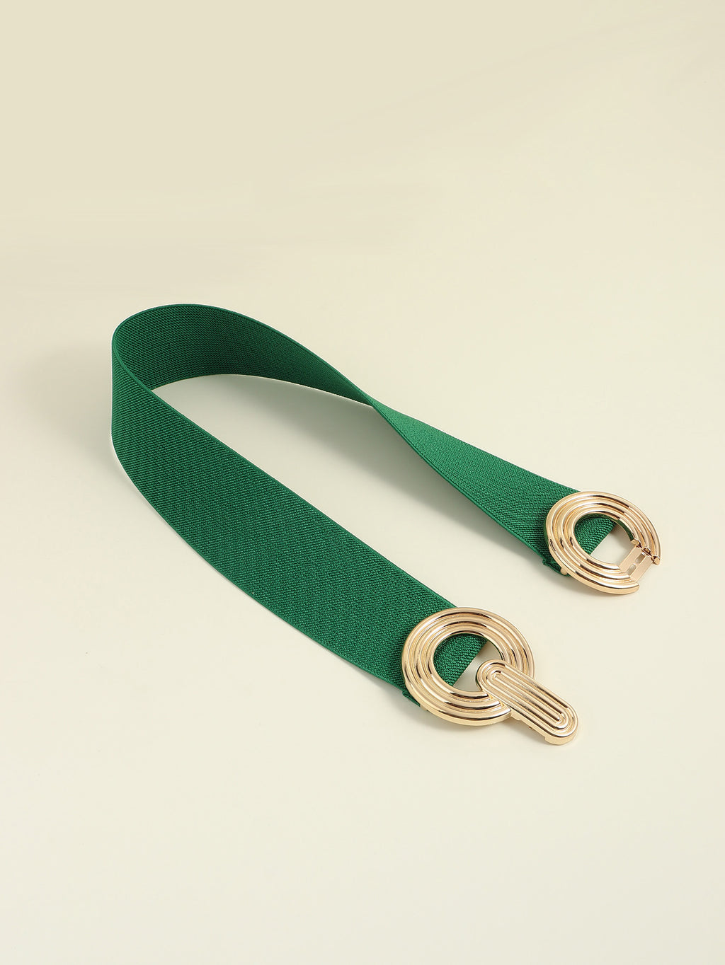 Geometric Buckle Elastic Wide Belt - TNT Dress Co.