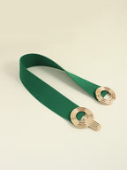Geometric Buckle Elastic Wide Belt - TNT Dress Co.