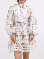 Mini Dress with Balloon Sleeves - The Nicole - Tayan Dress Co.