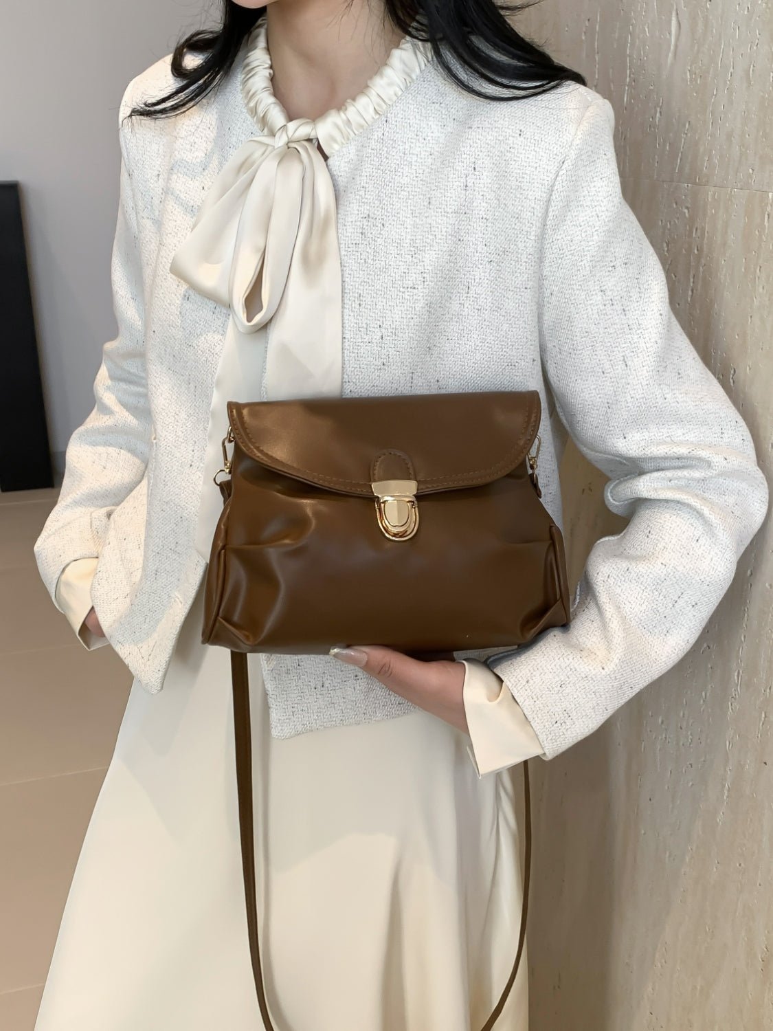 PU Leather Adjustable Strap Crossbody Bag - TNT Dress Co.