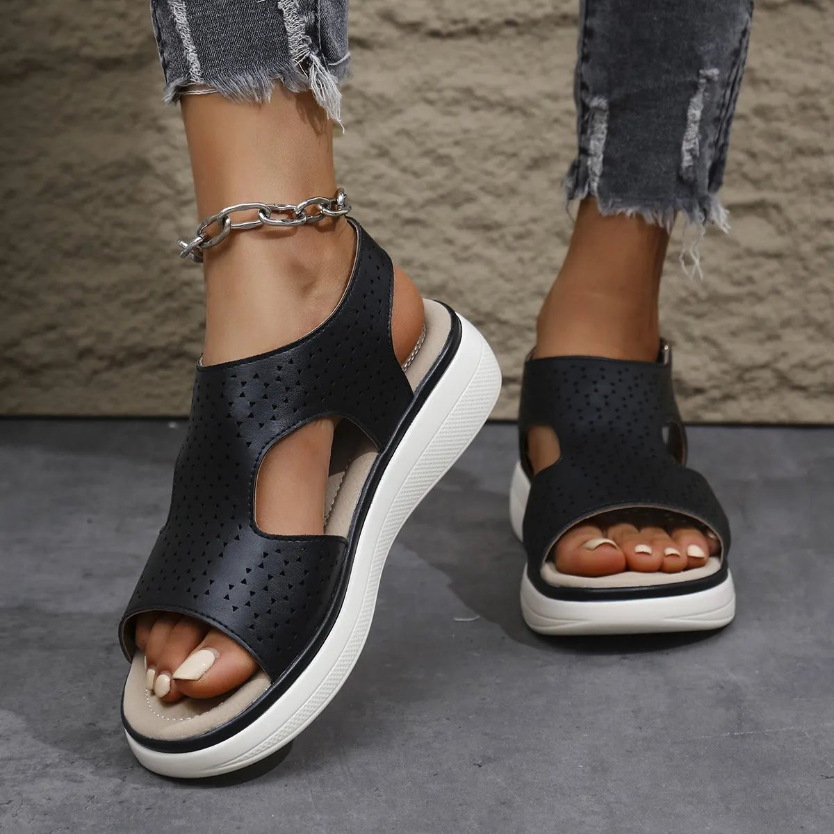 Platform Sandals - The Nicole - Tayan Dress Co.
