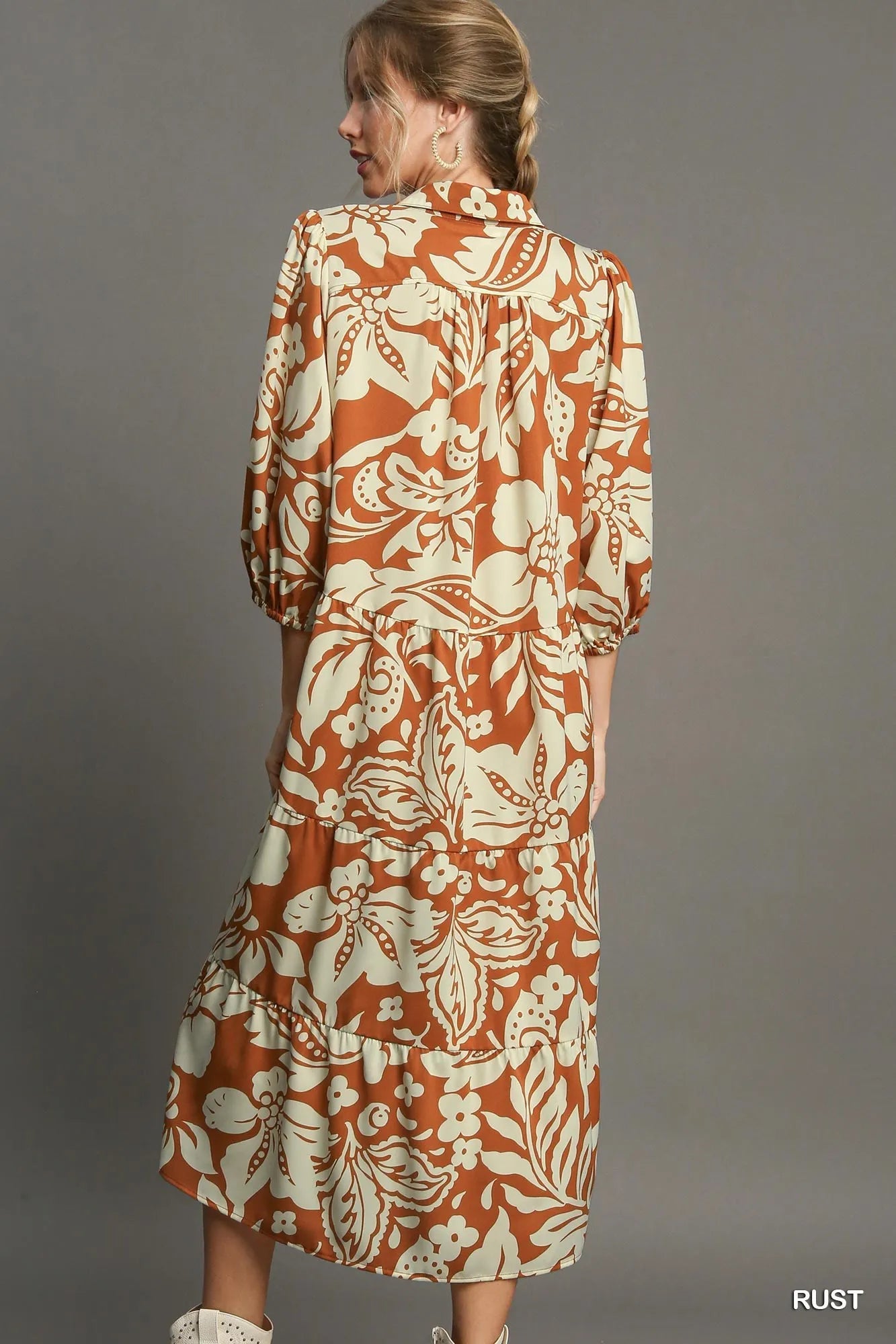Midi Shirt Dress - The Nicole - Tayan Dress Co.