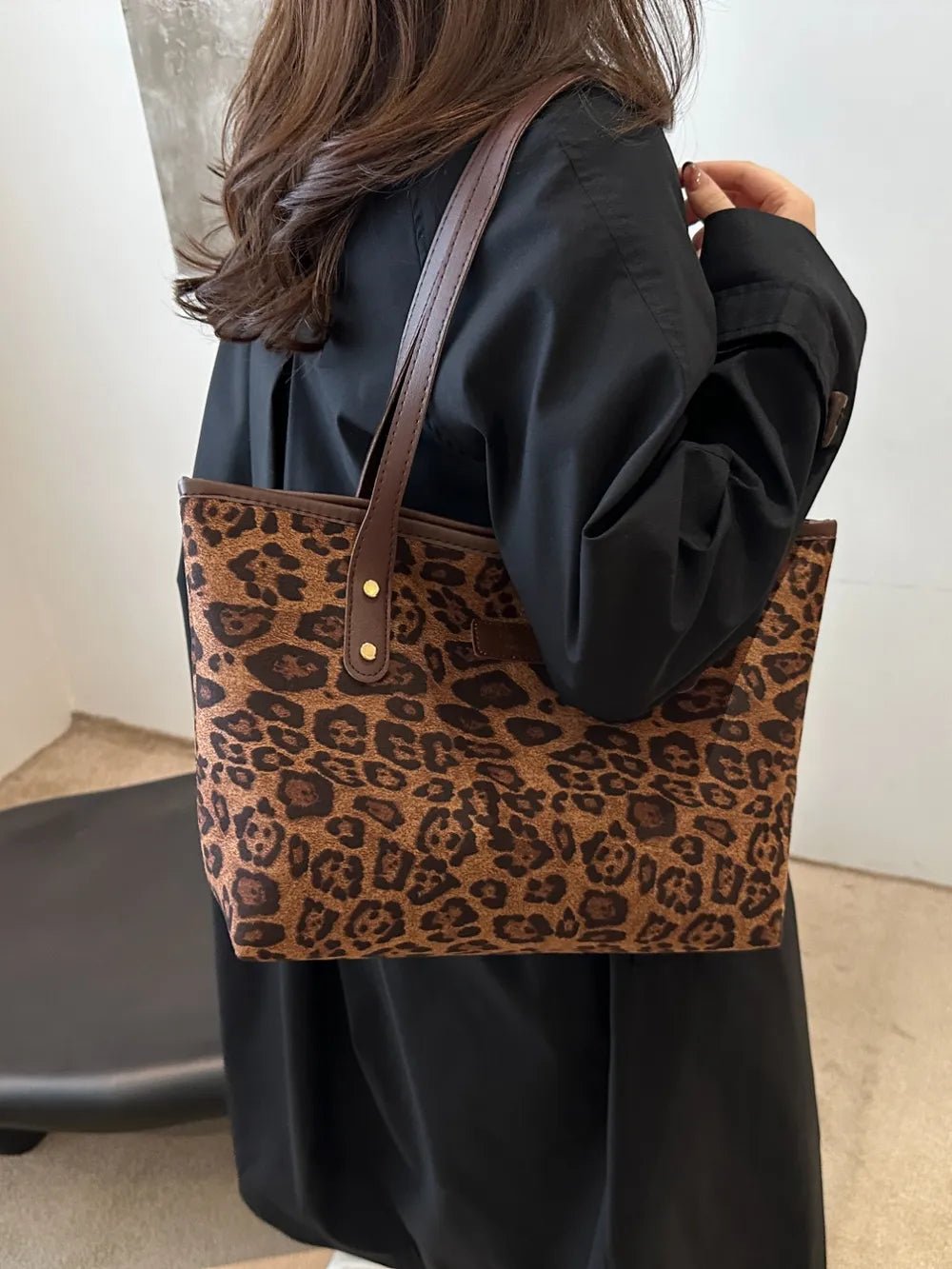 Leopard Tote Bag - The Nicole - Tayan Dress Co.
