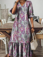 V - Neck Midi Dress - The Nicole - Tayan Dress Co.