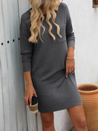 Striped Long Sleeve Mini Dress - TNT Dress Co.