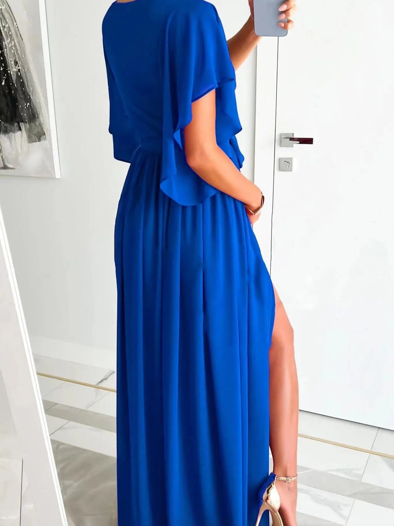 Flutter Sleeve Surplice Tie Waist Dress - TNT Dress Co.
