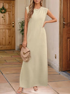 Sleeveless Maxi Tank Dress - The Nicole - Tayan Dress Co.