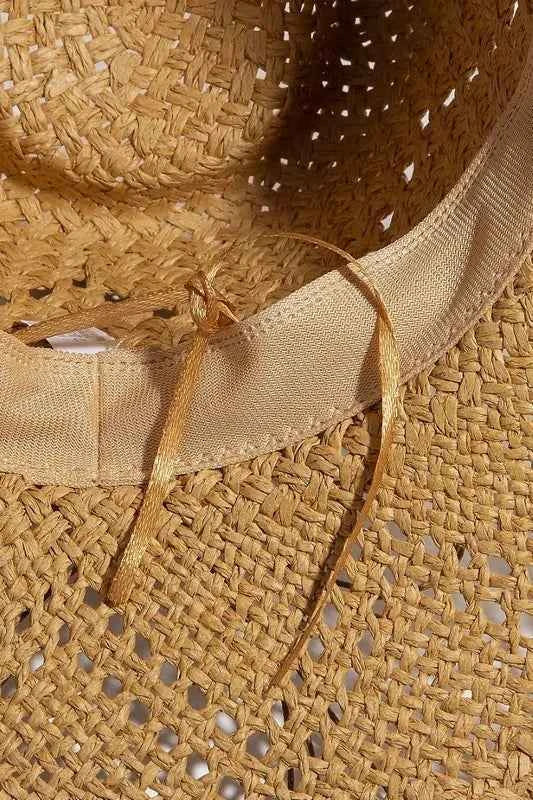 Western Fedora Straw Hat