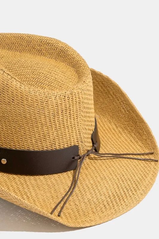 Straw Western Cowboy Hat - The Nicole - Tayan Dress Co.