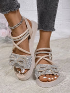 Embellished Sandals - The Nicole - Tayan Dress Co.