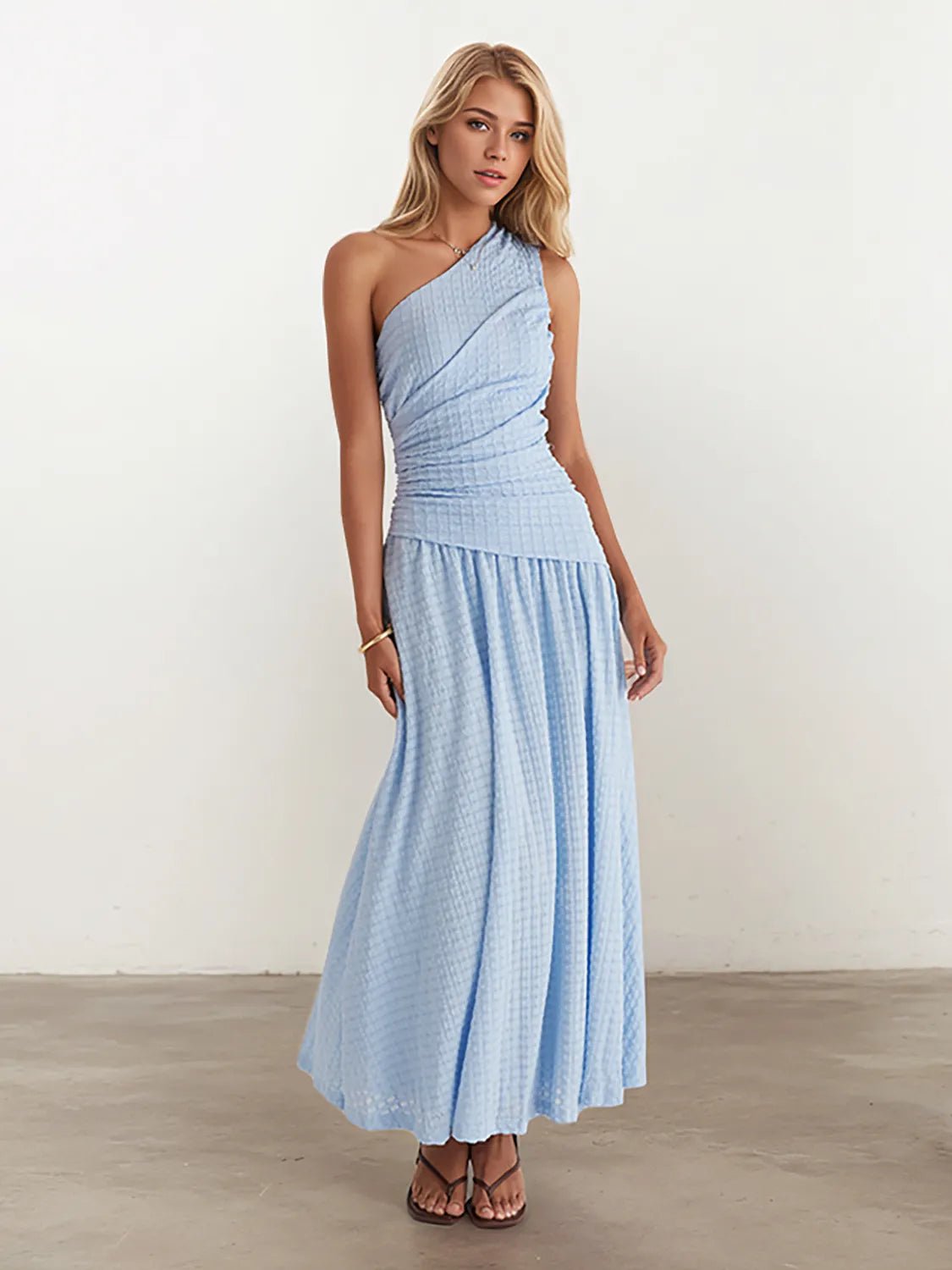One Shoulder Dress - The Nicole - Tayan Dress Co.