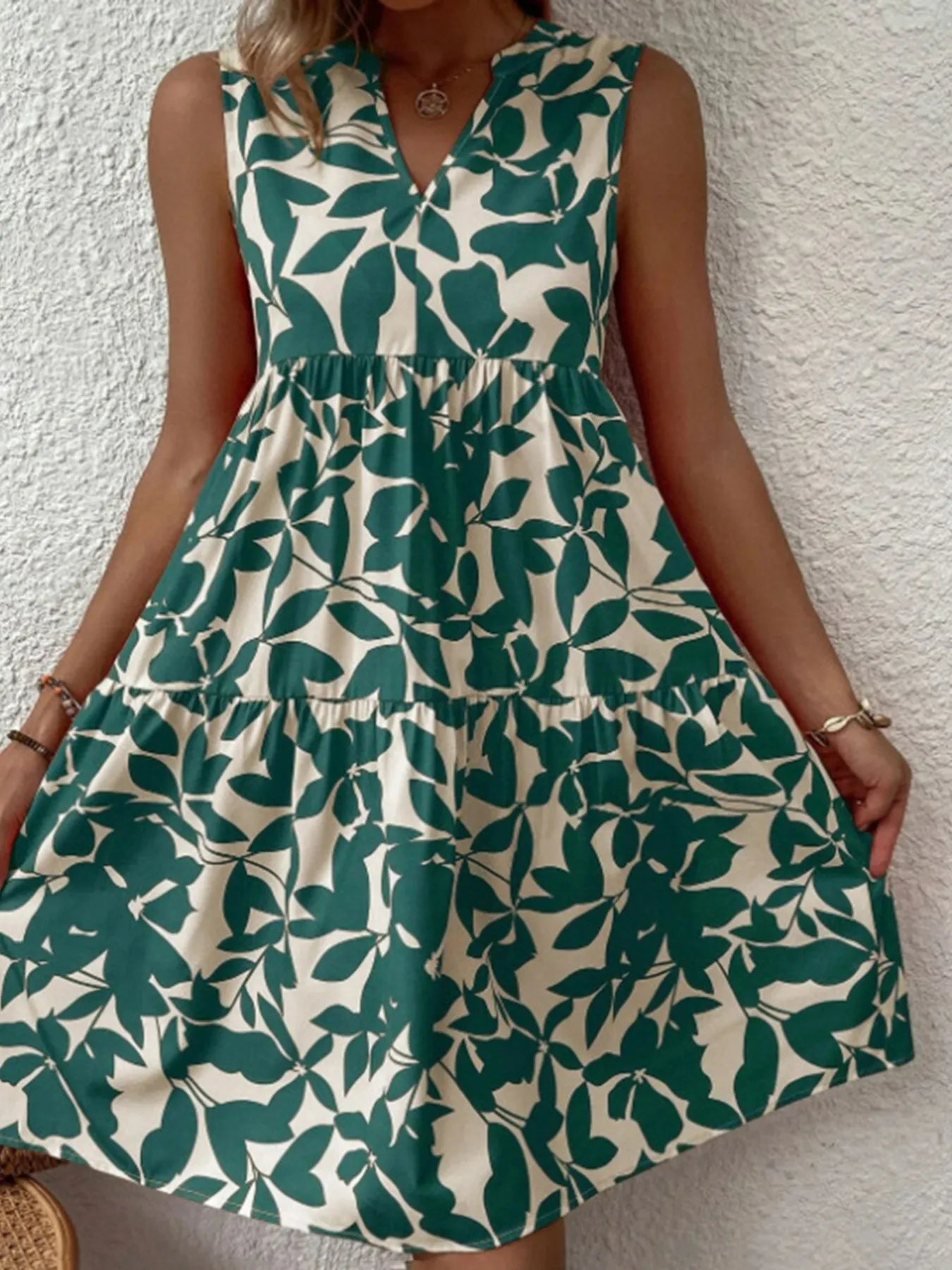 V - Neck Sleeveless Dress - The Nicole - Tayan Dress Co.